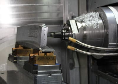Dovetail Machine-Ready Blank in Dual 5th Axis Self-Centering Vises